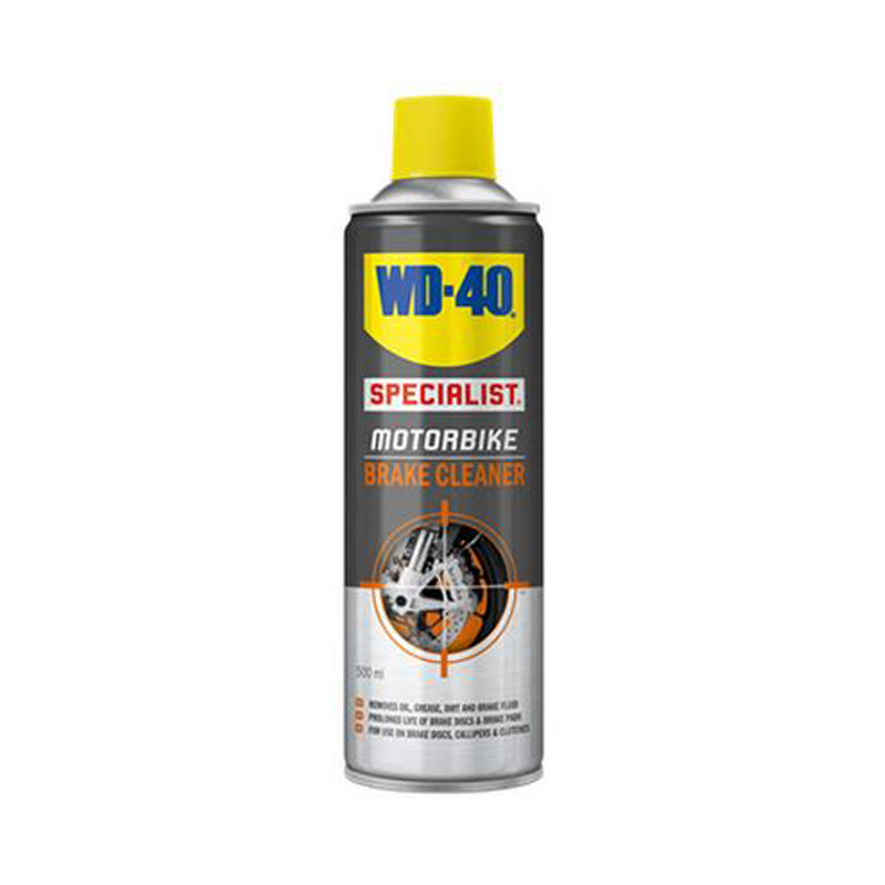 WD-40 Motorcycle Brake Cleaner 500ml - Bikeworld Ireland