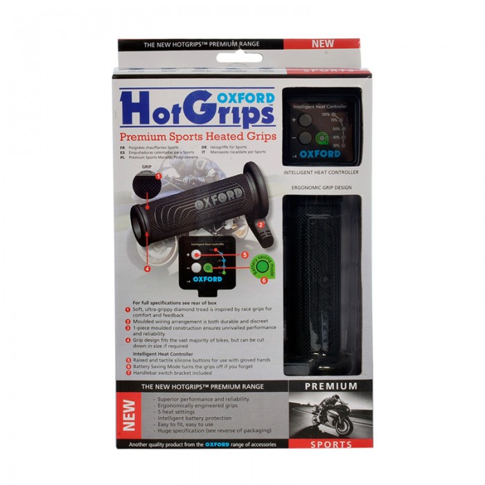 Oxford Hotgrips Premium Heated Grips - Sports - UK Specific