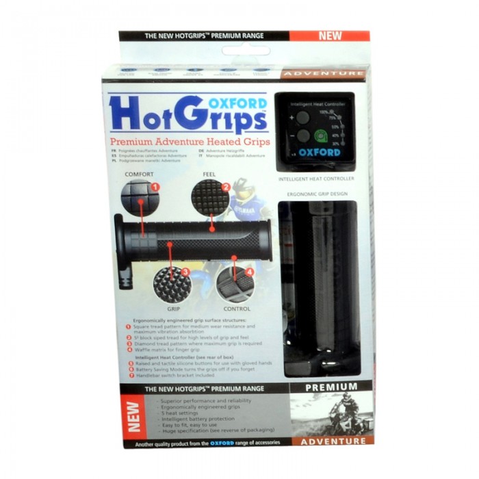 Oxford Hotgrips Premium Heated Grips - Adventure - UK Specific