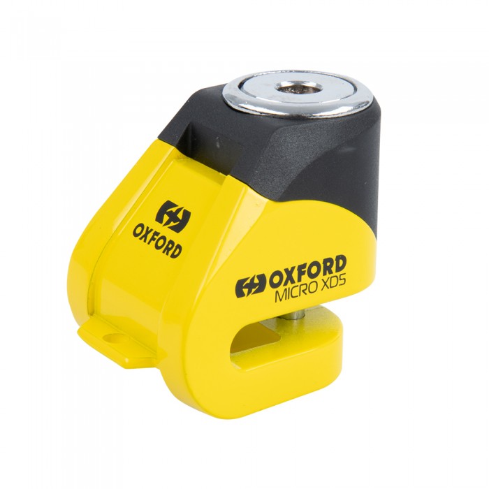 Oxford Micro XD5 Disc Lock Yellow/Black (5.5mm pin)