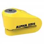 Oxford Alpha XD14 Disc Lock (14mm pin) Yellow