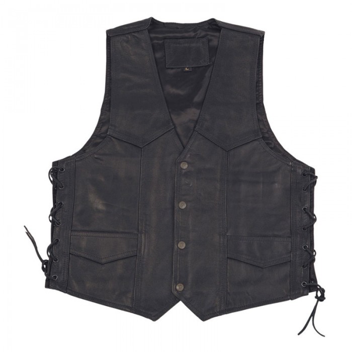 Modeka Leather Vest Black
