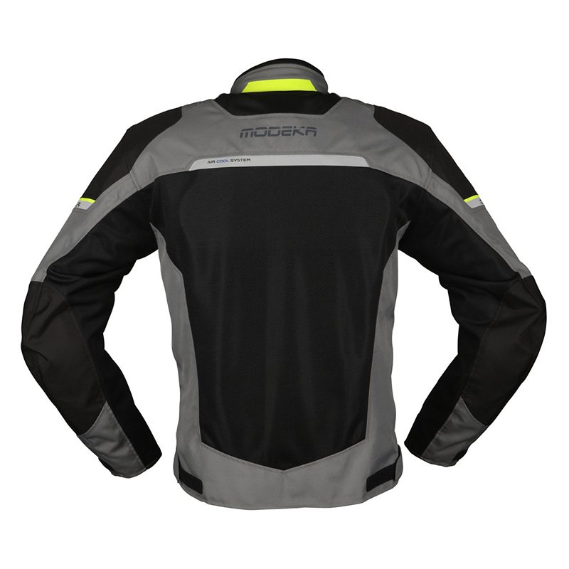 Modeka Mikka Air Motorcycle Textile Jacket Blk Grey Bikeworld