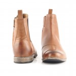 Overlap Chelsea Desert Leather Boots 