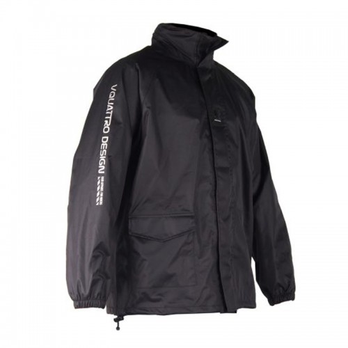 V'Quattro Waterproof Rain Jacket Black - Bikeworld Ireland