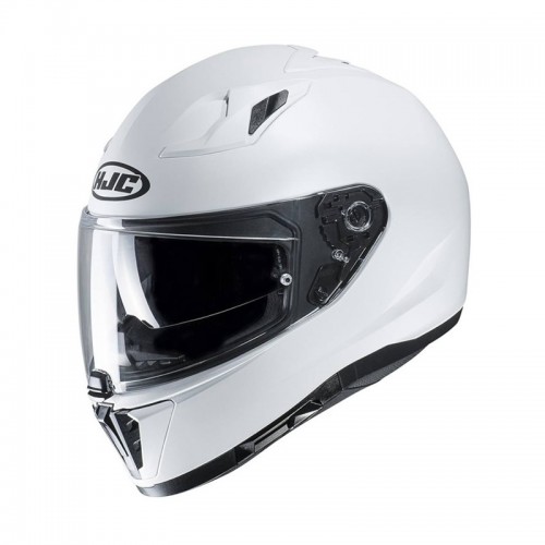L Blanc Motorcycle helmets HJC C70 White Pearl//PEARL WHITE