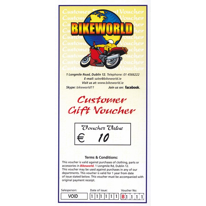 €10 Euro Gift Voucher